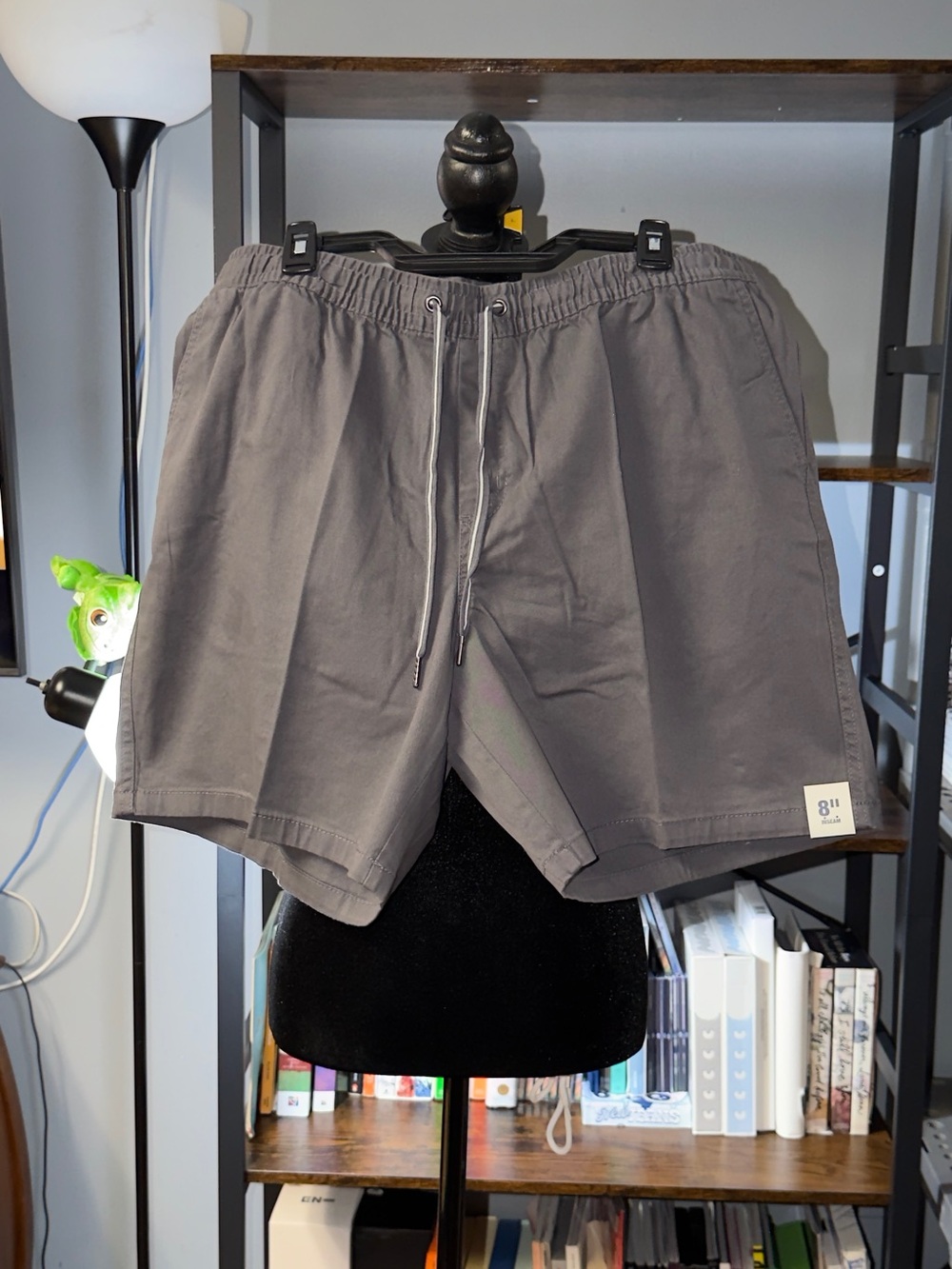George Men's Charcoal Drawstring Hybrid Shorts